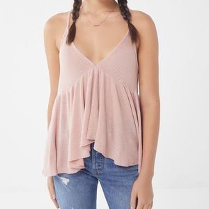UO Lola Thermal Babydoll Tank Top